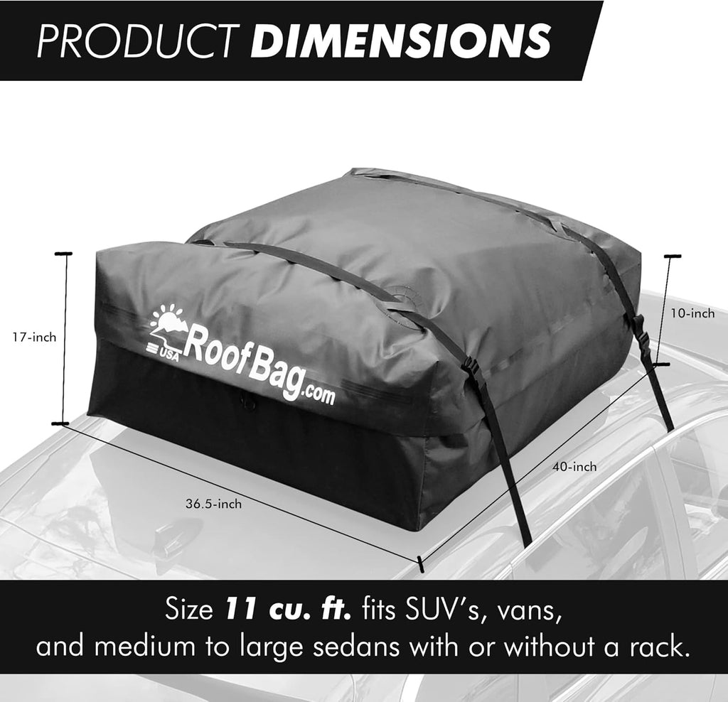 Waterproof Rooftop Cargo Carrier 11 cu. ft. Z1231