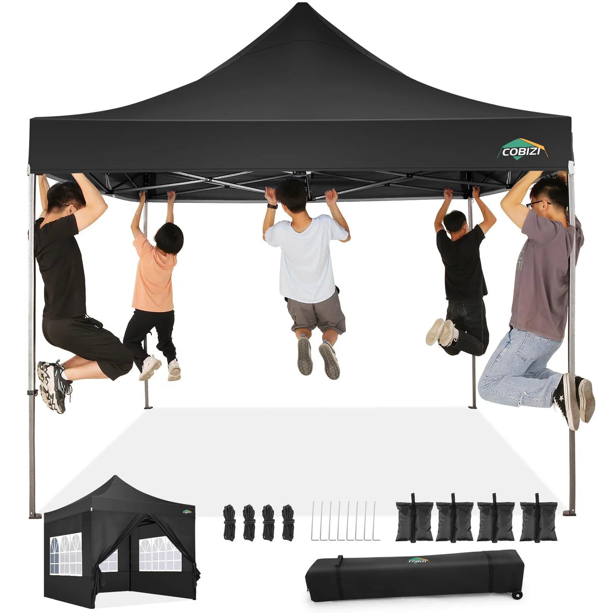 10'x20' Blue Pop Up Canopy Tent with 6 Removable Sidewalls V309