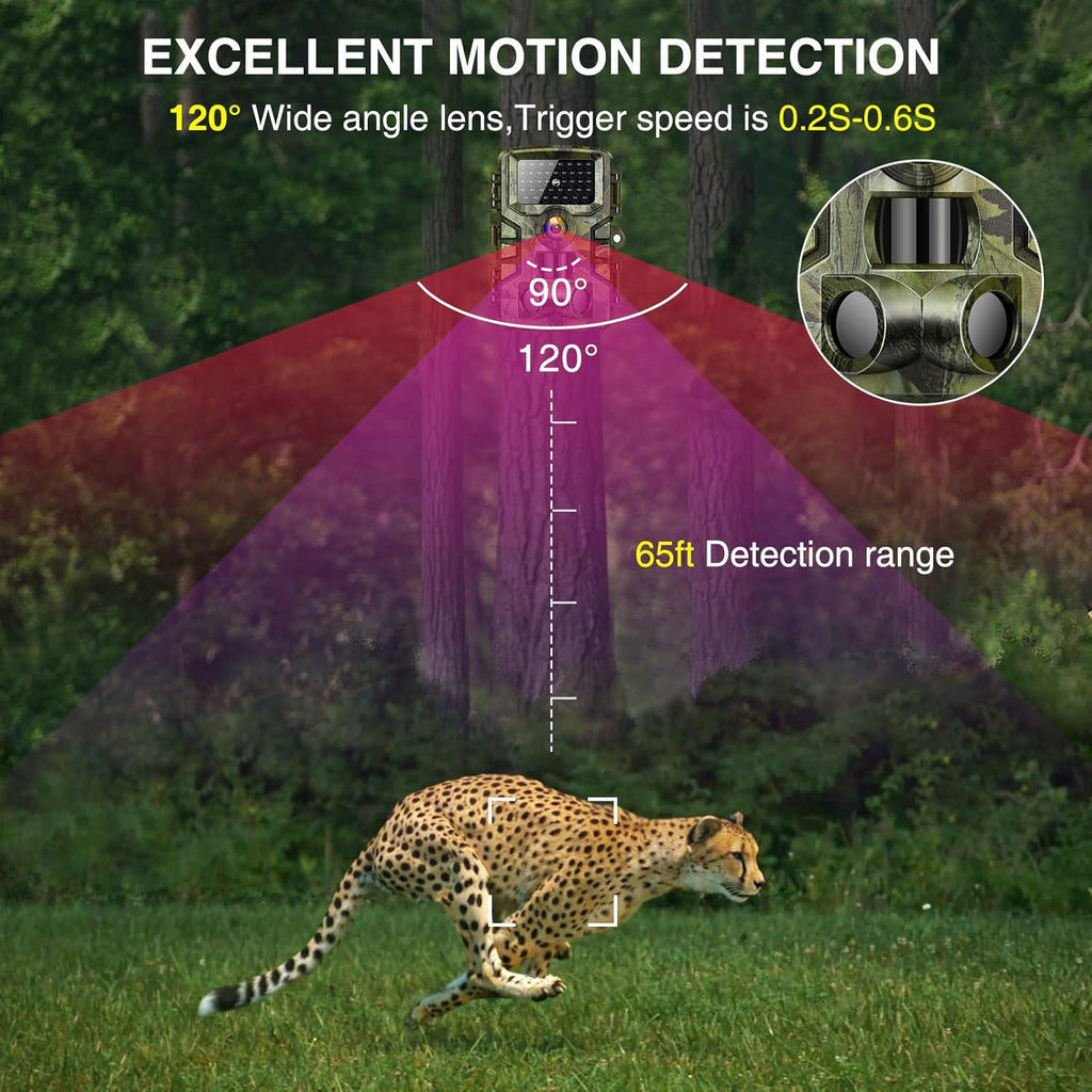 24MP 1080P Night Vision Motion Activated Waterproof Trail Camera O5482
