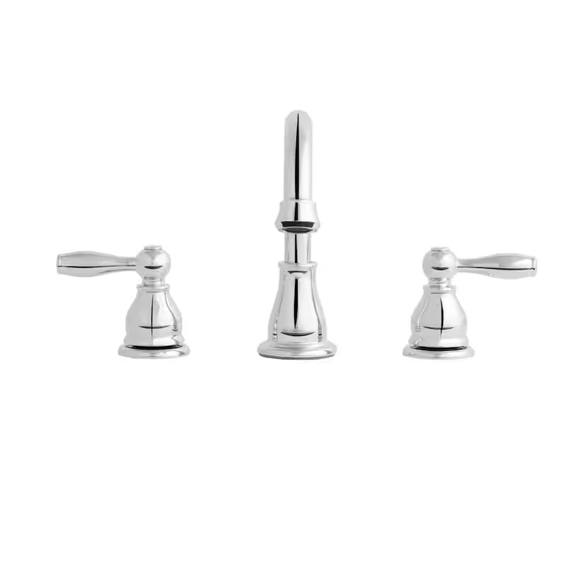 8 in. Widespread Double-Handle High-Arc Bathroom Faucet in Polished Chrome P902