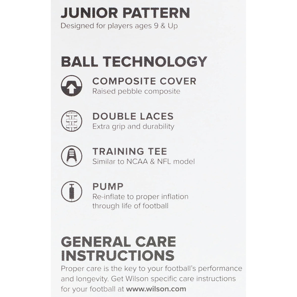 Junior Football with Pump and Tee M7520