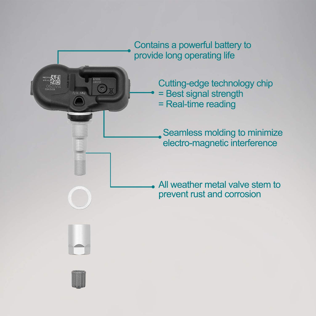 Tire Pressure Sensor 315MHz TPMS 4PCS I537210