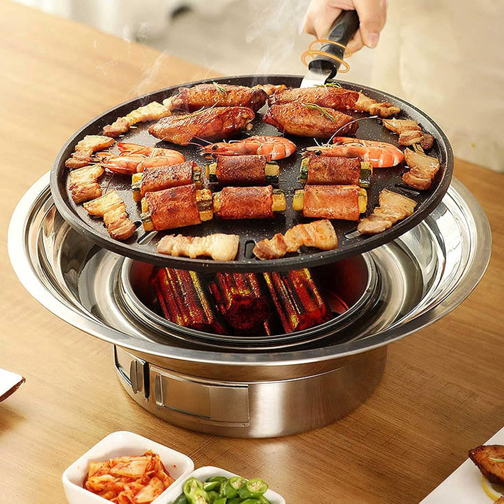 Portable Stainless Steel Charcoal Grill Z41660