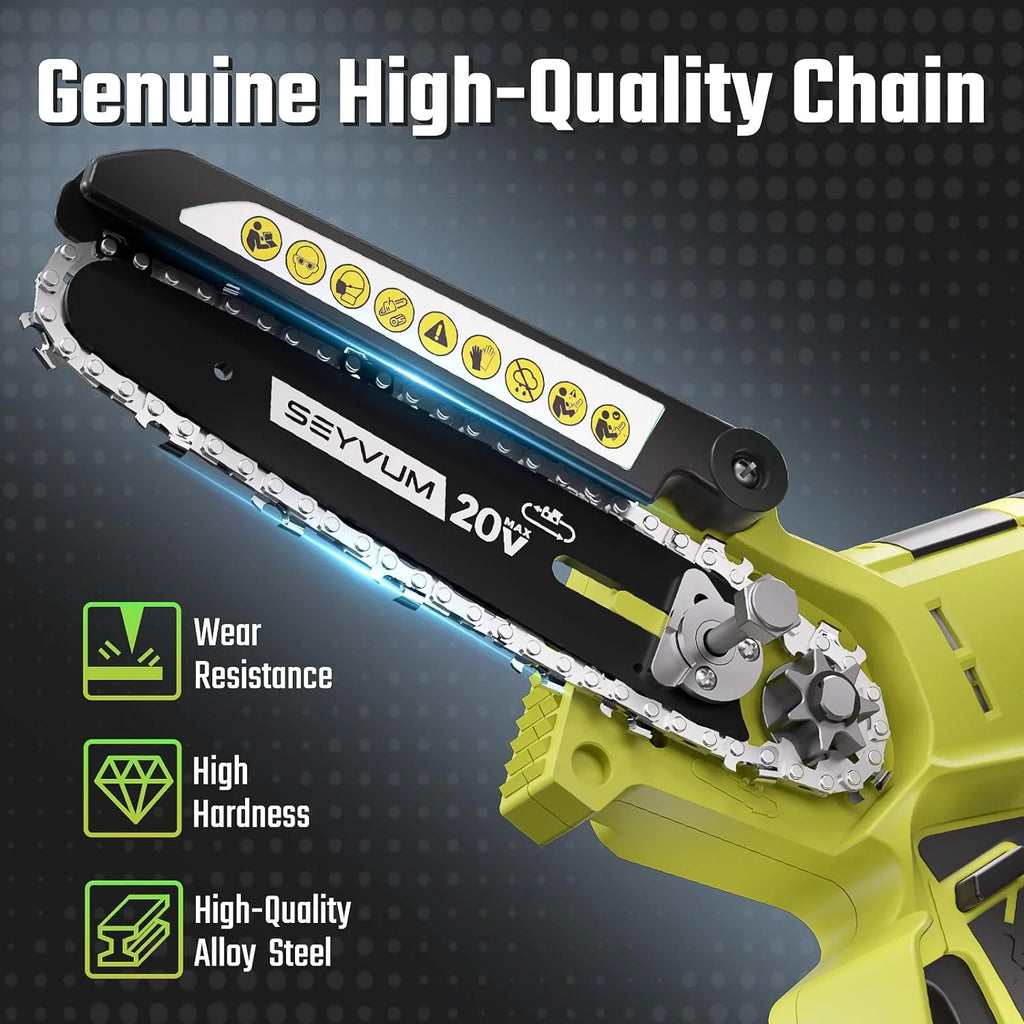 6inch Cordless Mini Chainsaw with 2 Batteries K448