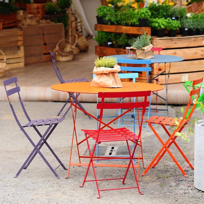 Folding Table Ø 60 cm Acapulco Blue R228