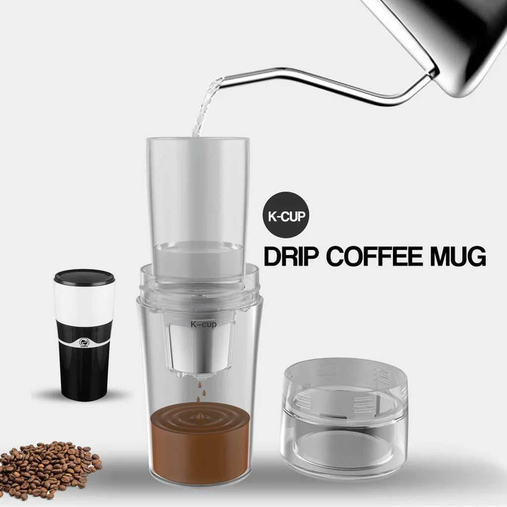 Portable Espresso Maker Single Serve Coffee Maker Travel Mug Black N903836