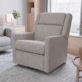 Light Gray Recliner Rocker Swivel Glider Chair K1964