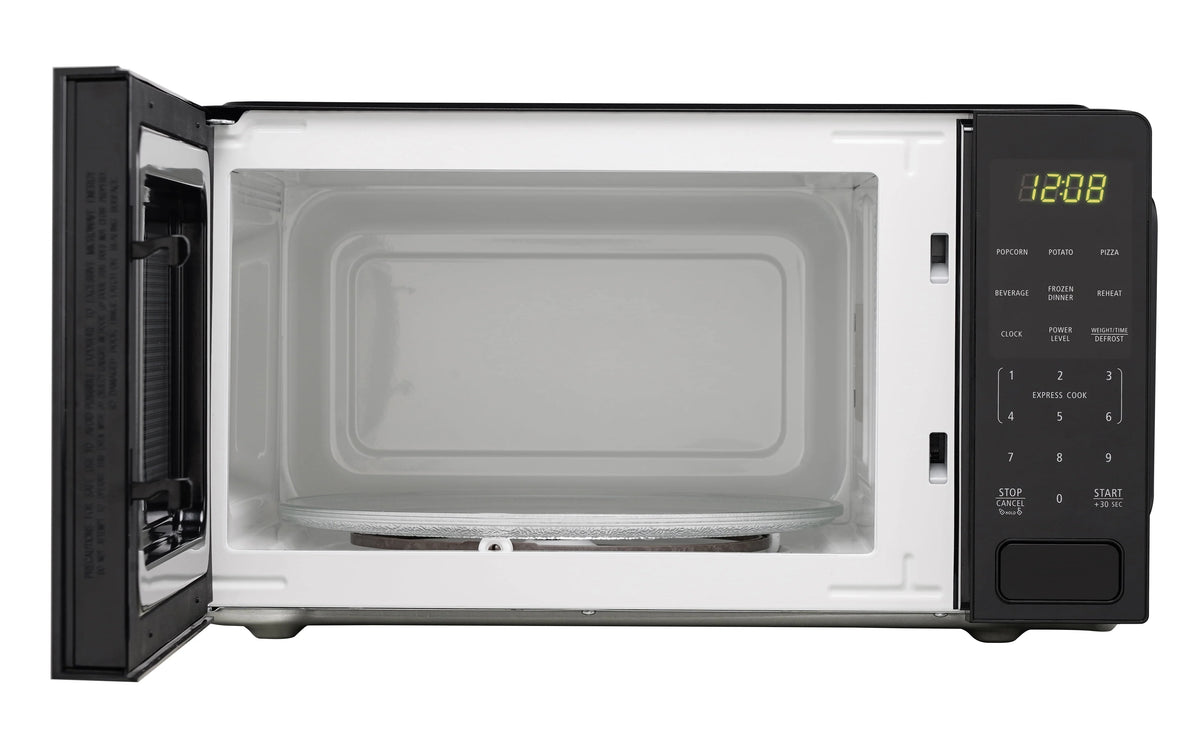1.1 Cu ft 1000 Watts Black Countertop Microwave Oven T339738