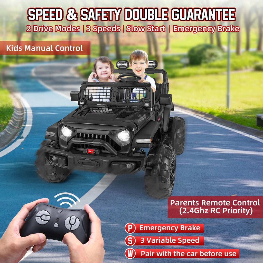 24V 2 Seater Kids Ride on Truck with Remote Control W9478