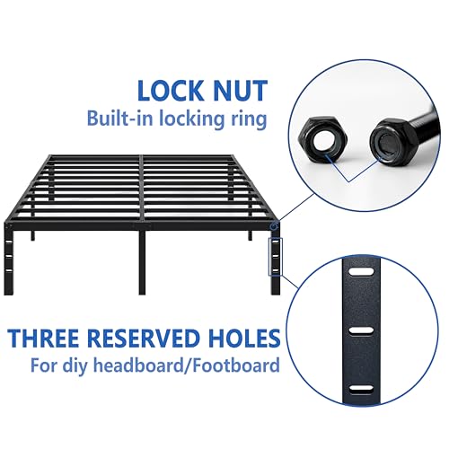 Queen Size Metal Bed Frame O670036