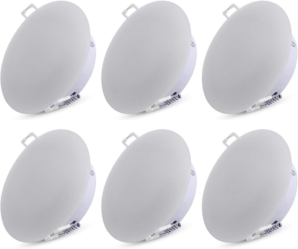 4.5Inch LED RV Puck Light Full Aluminum Recessed Mount Down Light 12V Pack of 6 I593