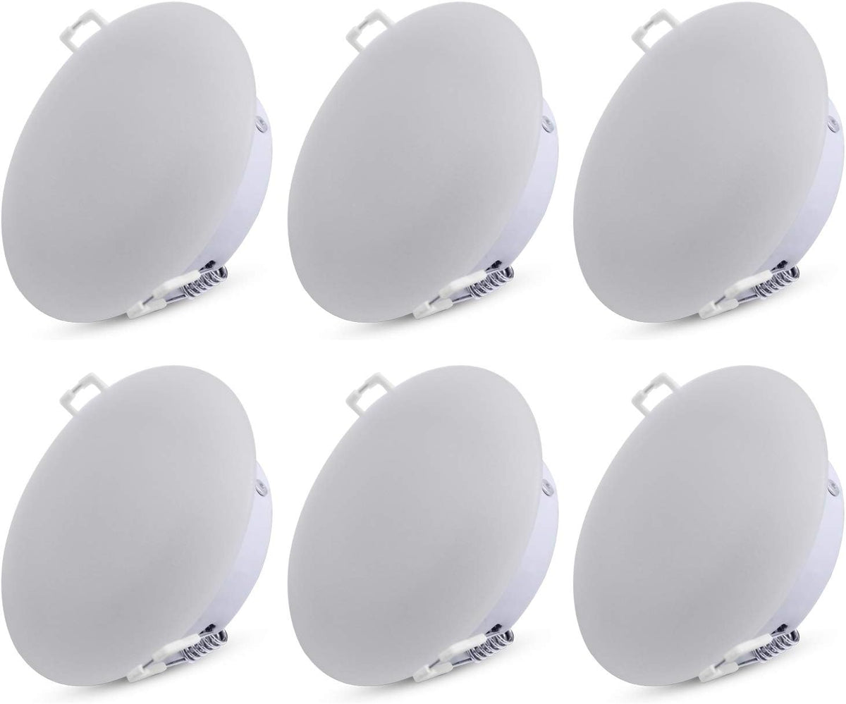 4.5Inch LED RV Puck Light Full Aluminum Recessed Mount Down Light 12V Pack of 6 I593
