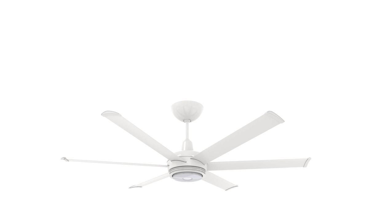 White 60 Ceiling Fan with Downlight and Uplight N4579