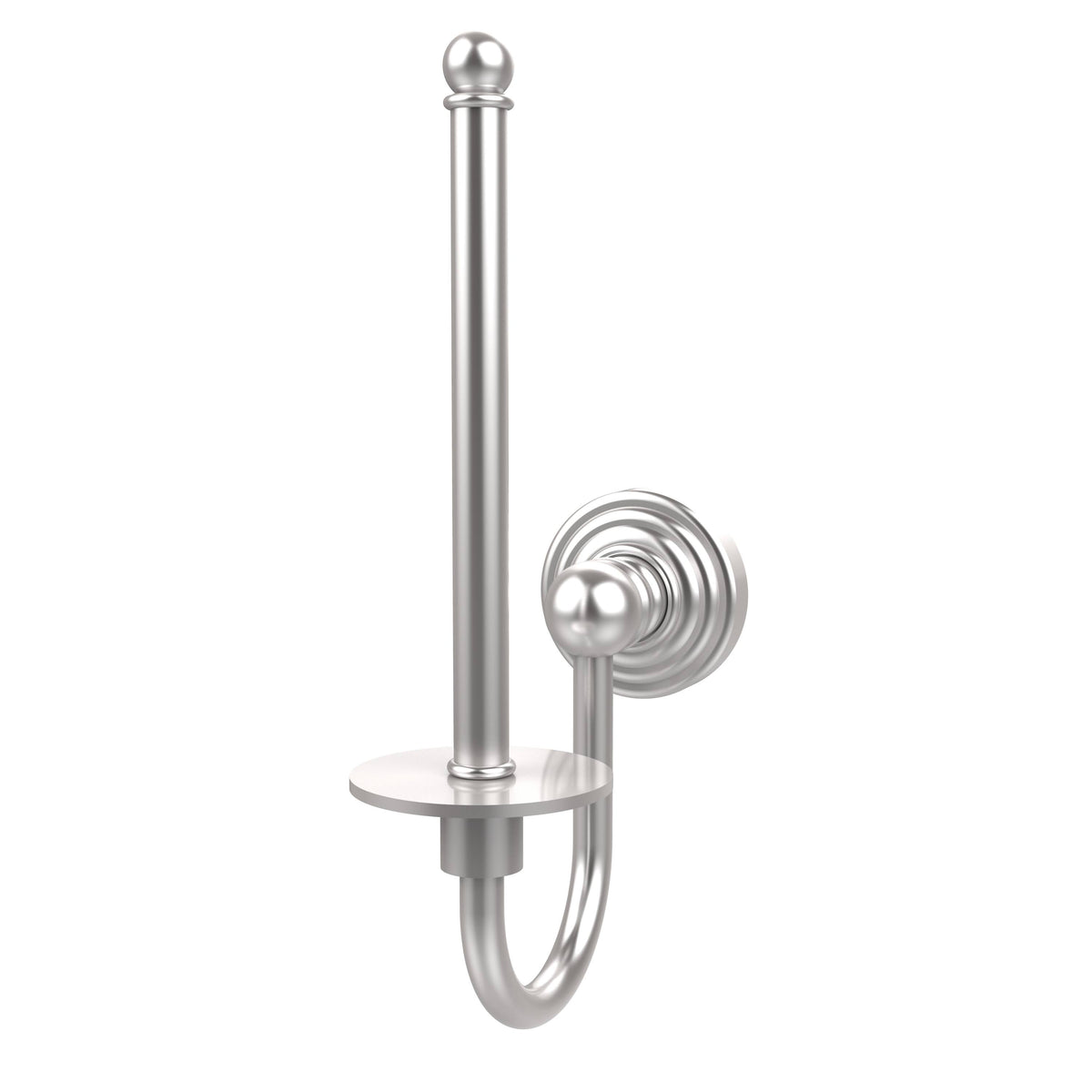 Satin Chrome Upright Toilet Tissue Holder F278
