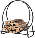 4ft Heavy Duty Metal Firewood Rack C78598