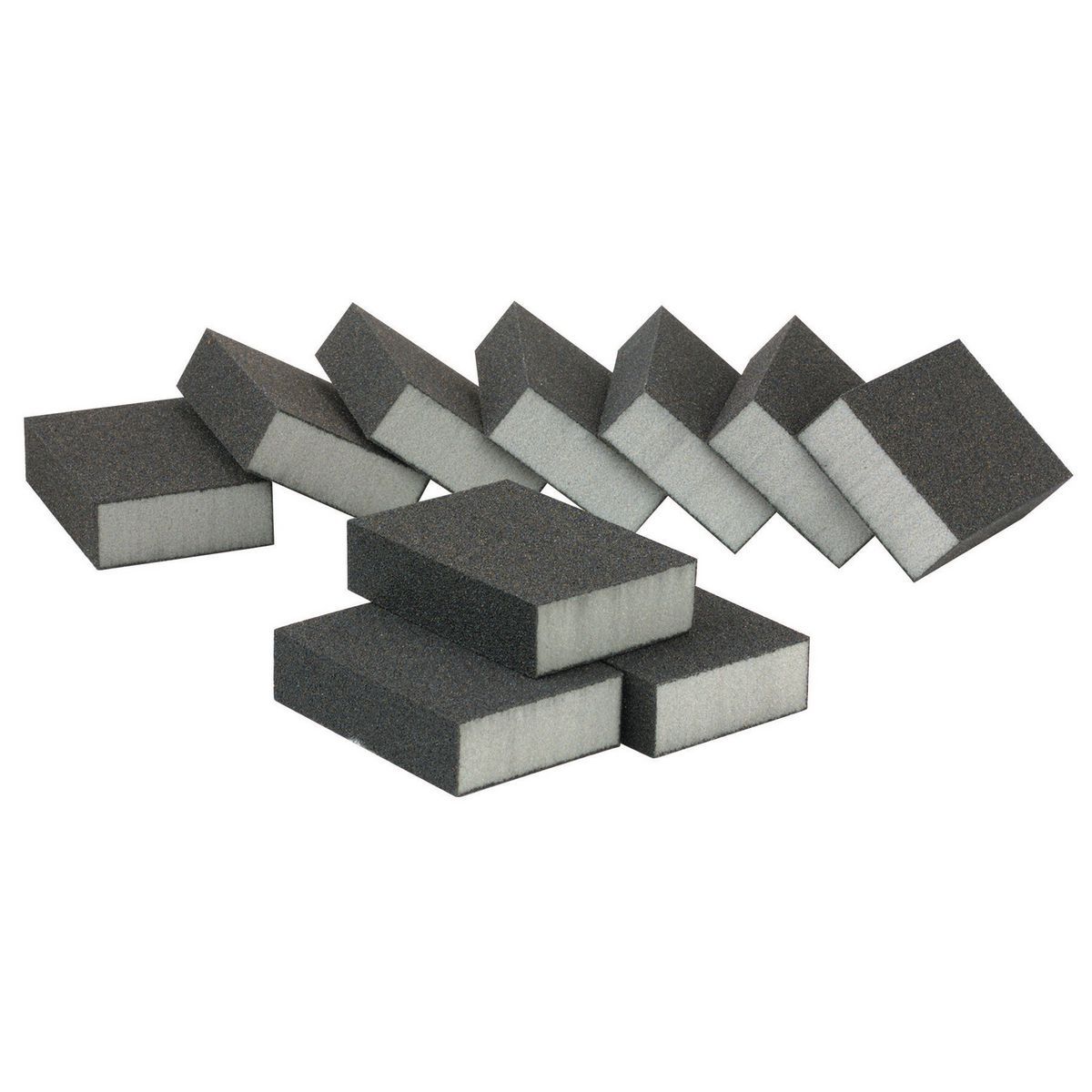 Aluminum Oxide Sanding Sponges Medium Grade 10 Pack N6780
