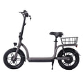 Electric Scooter with Seat, 400W, 14 Pneumatic Tire, Black M91962