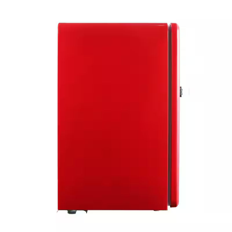 Retro Mini Fridge in Red with Freezer F898
