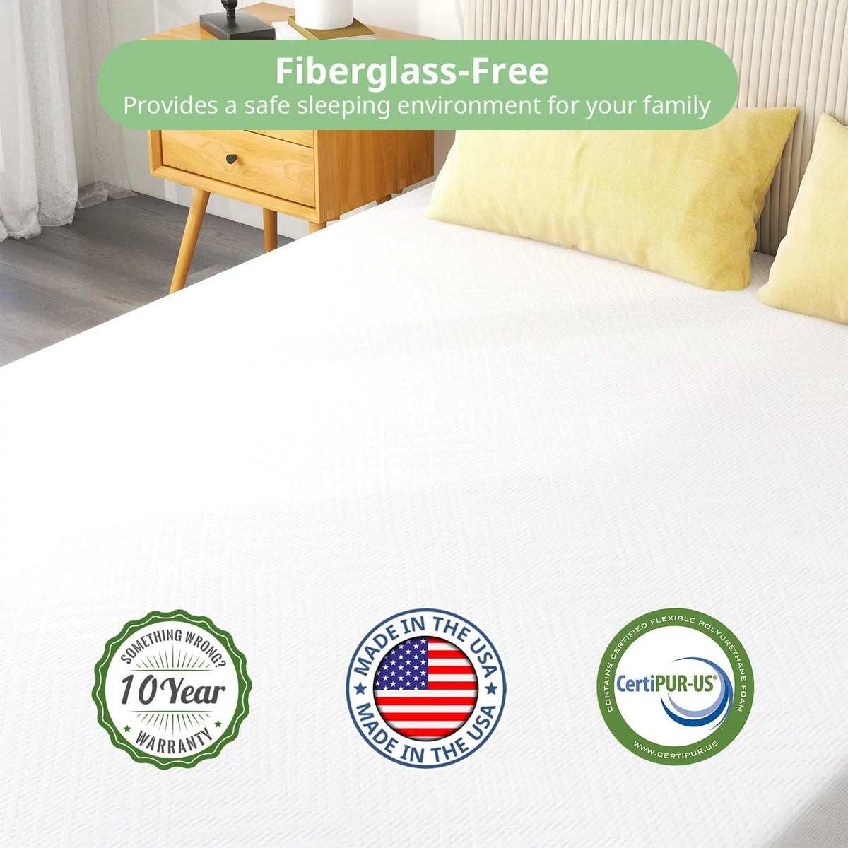 10'' Twin Size Gel Memory Foam Mattress H23853