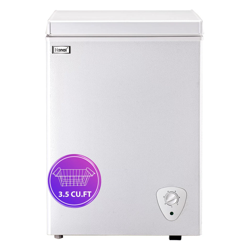 3.5 Cu.ft White Chest Freezer S145