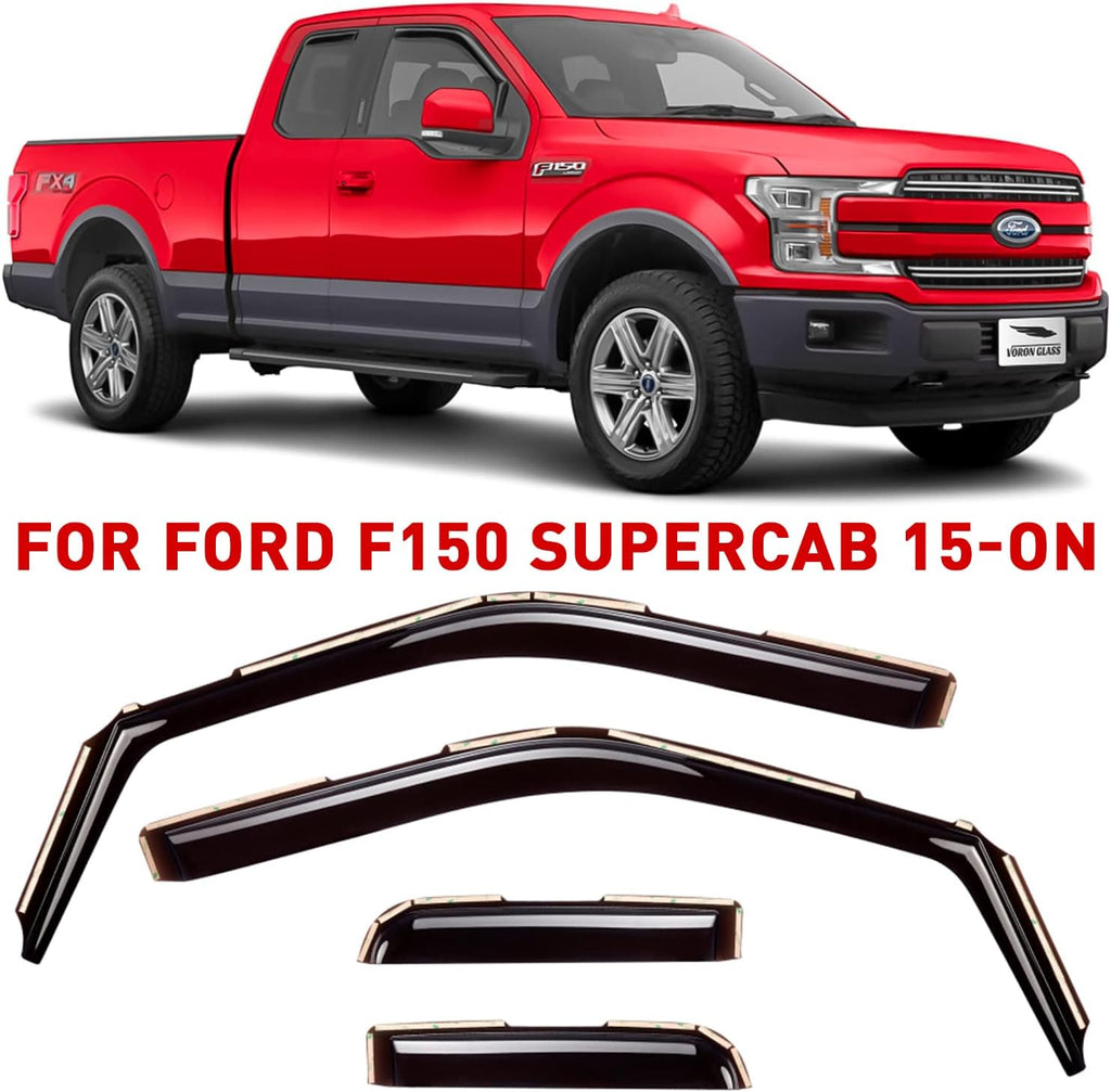 In-Channel Extra Durable Window Deflectors 4Pieces U603