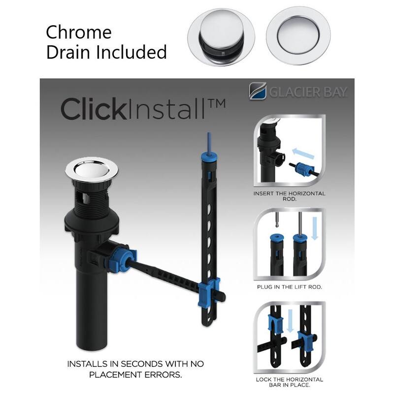 8 in. Widespread Double-Handle High-Arc Bathroom Faucet in Polished Chrome P902