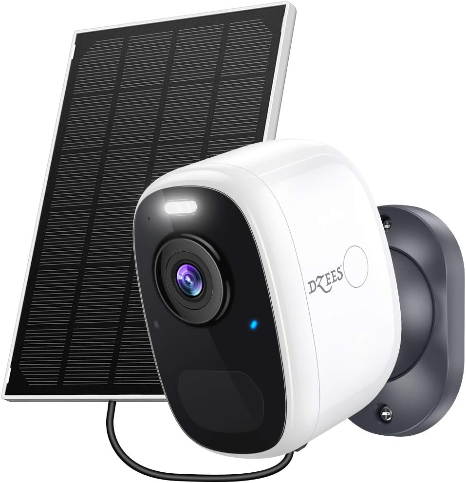 Solar Security Camera Outdoor Wireless WiFi 2K Color Night Vision with Solar Panel J141