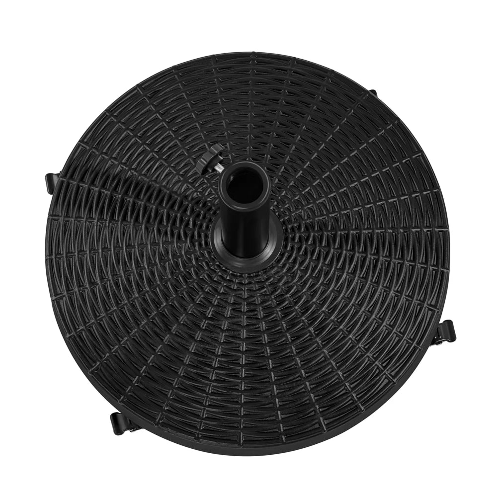 Black Umbrella Base Stand with Wheels B729183