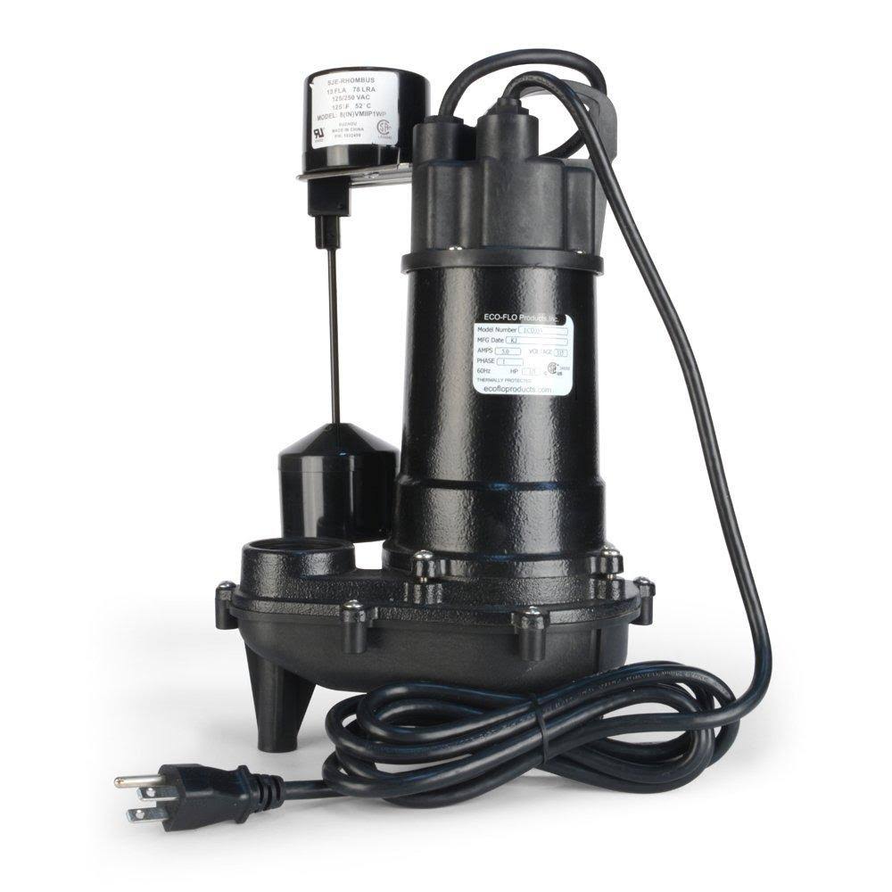 1/3 HP Cast Iron Submersible Sump Pump H89291