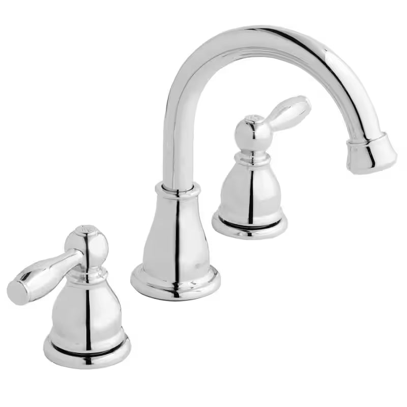 8 in. Widespread Double-Handle High-Arc Bathroom Faucet in Polished Chrome P902