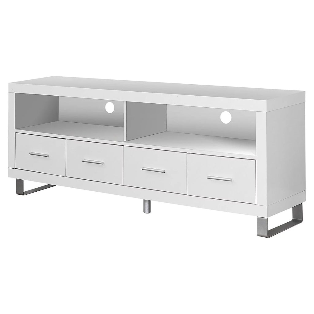 White 2 Pack TV Stand with Storage N370