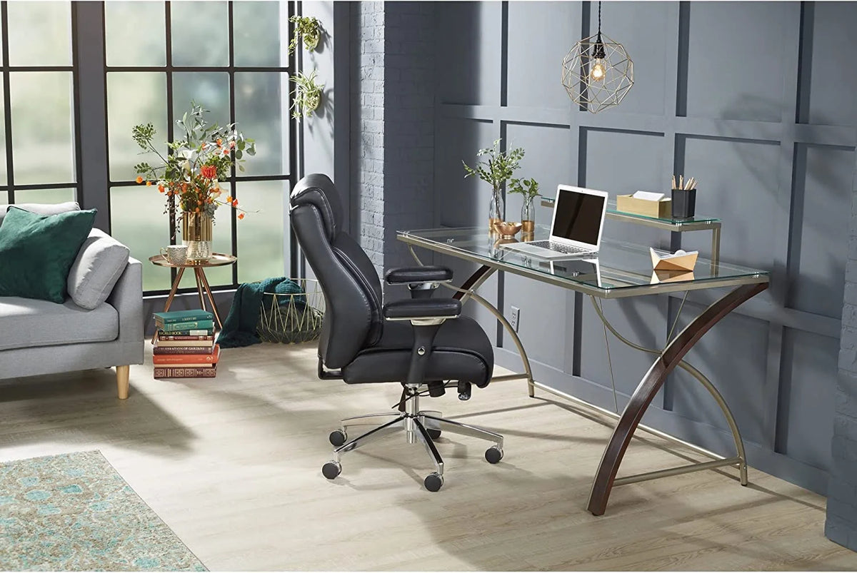 55"W Glass Computer Desk I623484