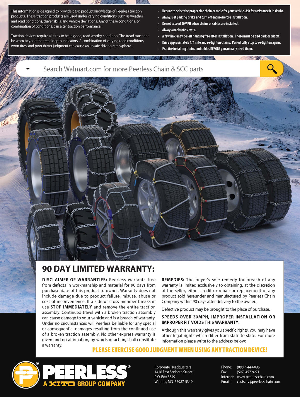 Light Truck/SUV Tire Chains G779