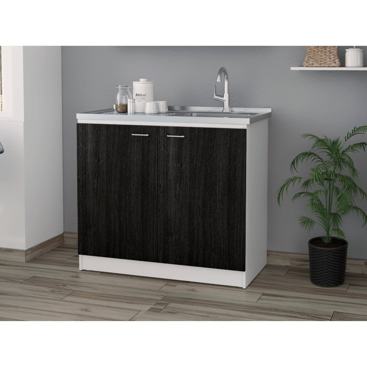 Espresso Utility Sink Cabinet J6751