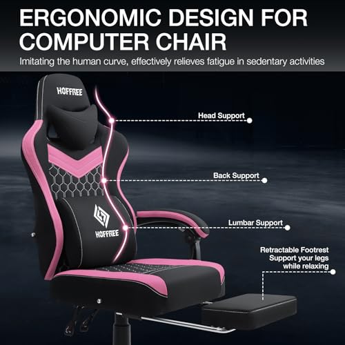 Fabric Gaming Chair with Footrest and Lumbar Support Green and White G871921