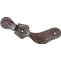 Chocolate Tooled Spur Straps X5888