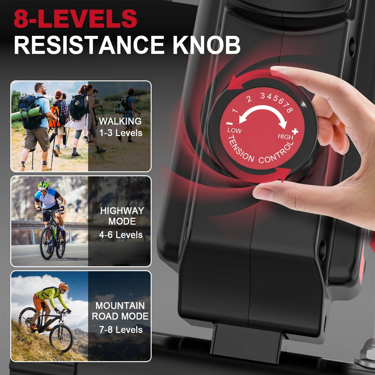 Mini Exercise Bike with Resistance Bands X690976