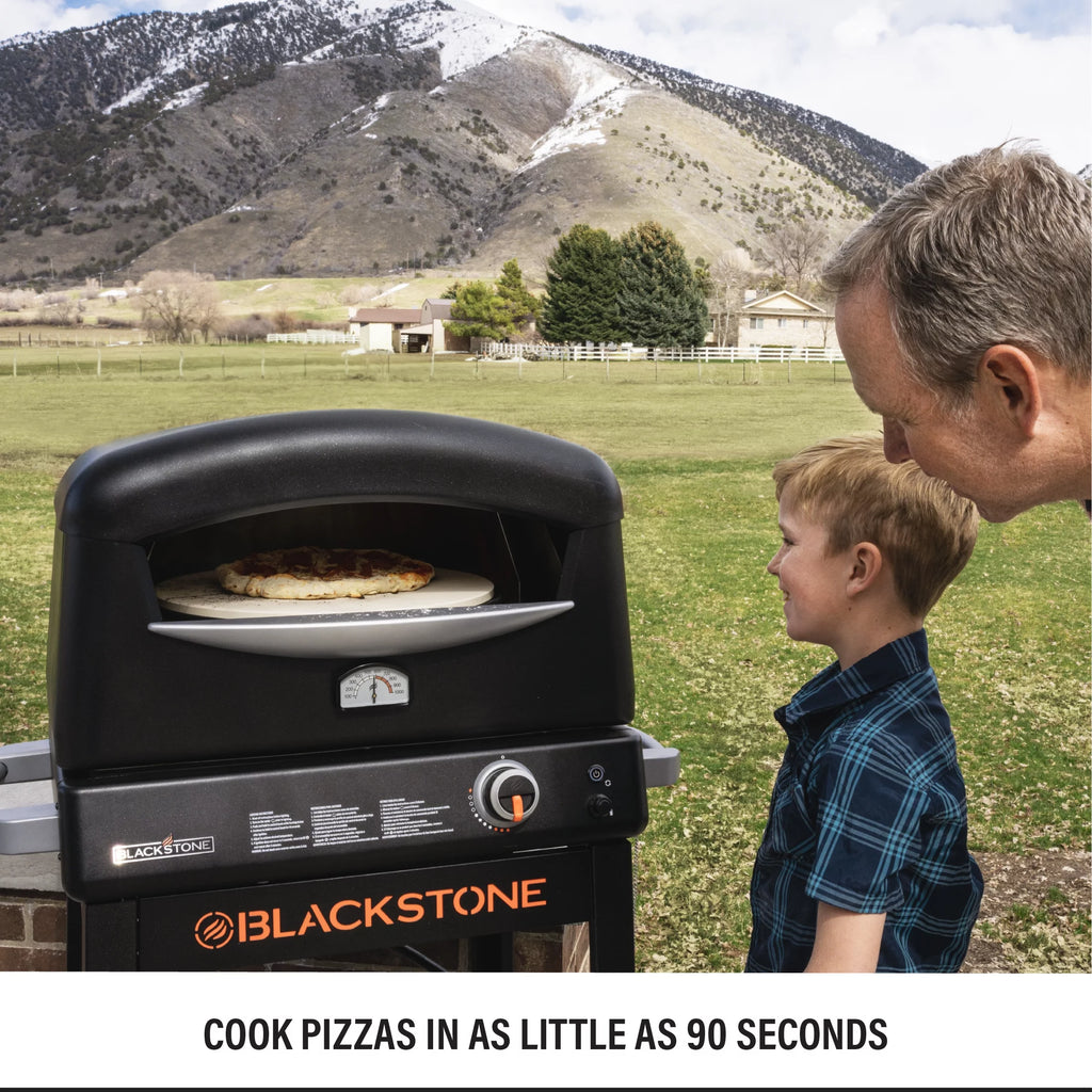 Propane Pizza Oven with Rotating Stone and Mobile Stand D453435