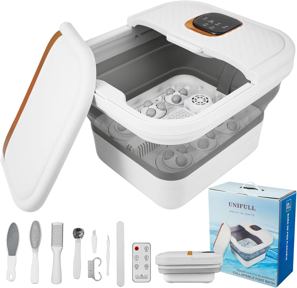 Collapsible Foot Spa Bath with Heat and Massager T45544