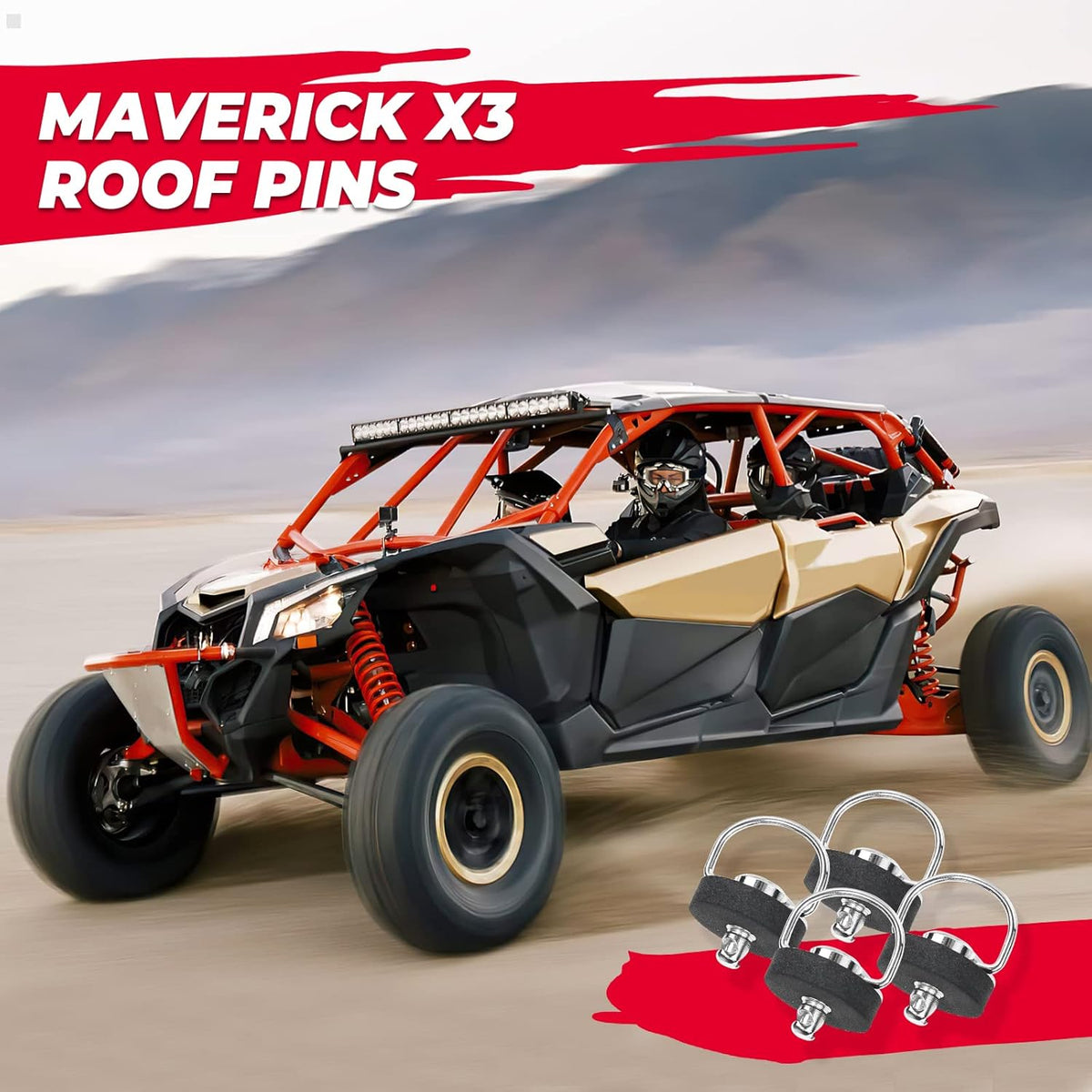 Roof Pins Quick Release Bolts Set of 4 D994