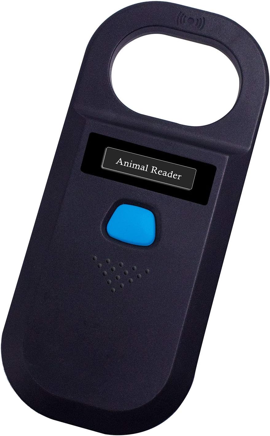Handheld Pet Microchip Scanner 134.2kHz/125kHz RFID Reader Black L62721