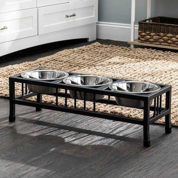 Double Raised Dog Bowl C5972