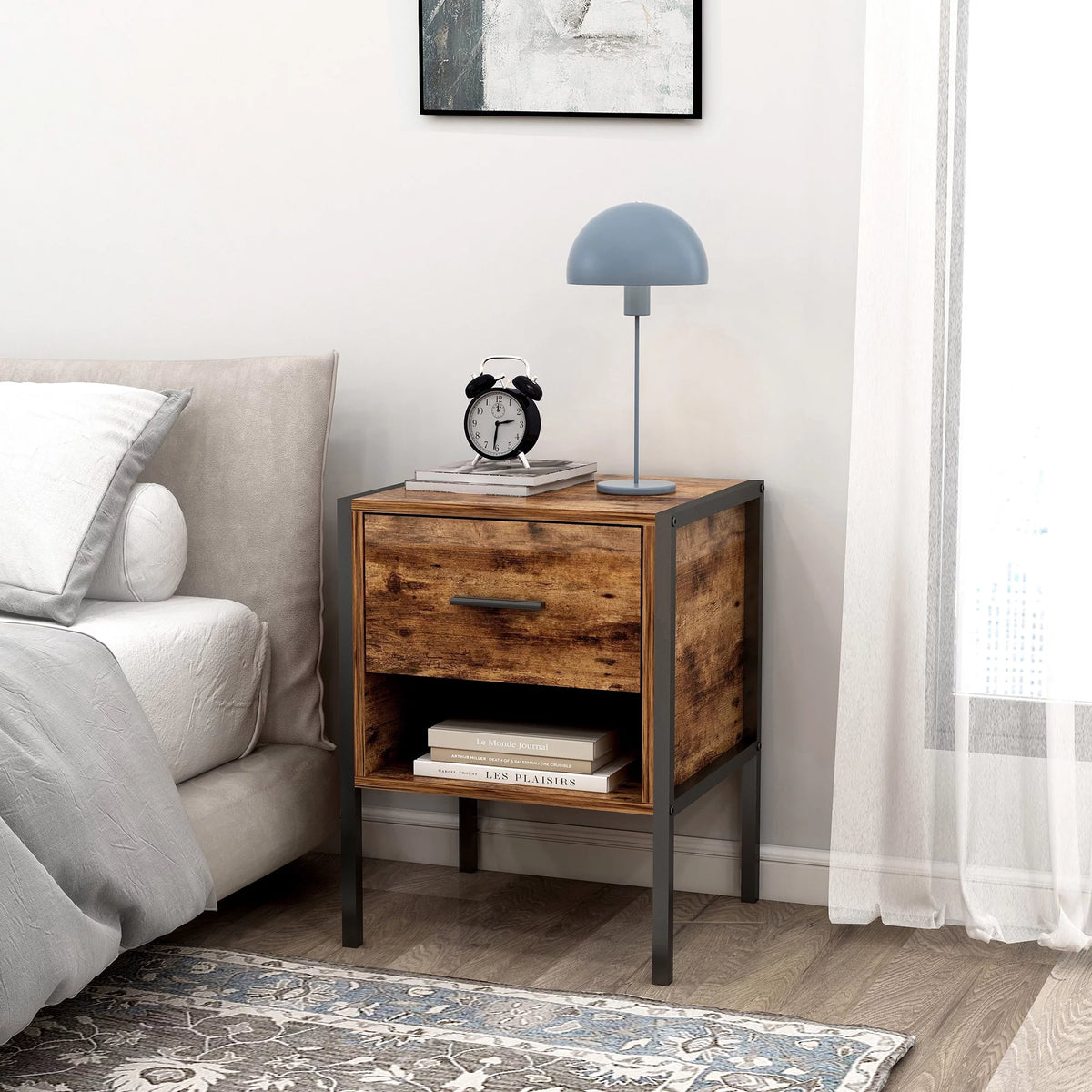 Rustic Brown 6 Drawer Wood Dresser U890506