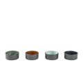 Stoneware Mini Bowl 7.5 cm 4 Pcs Black D63657
