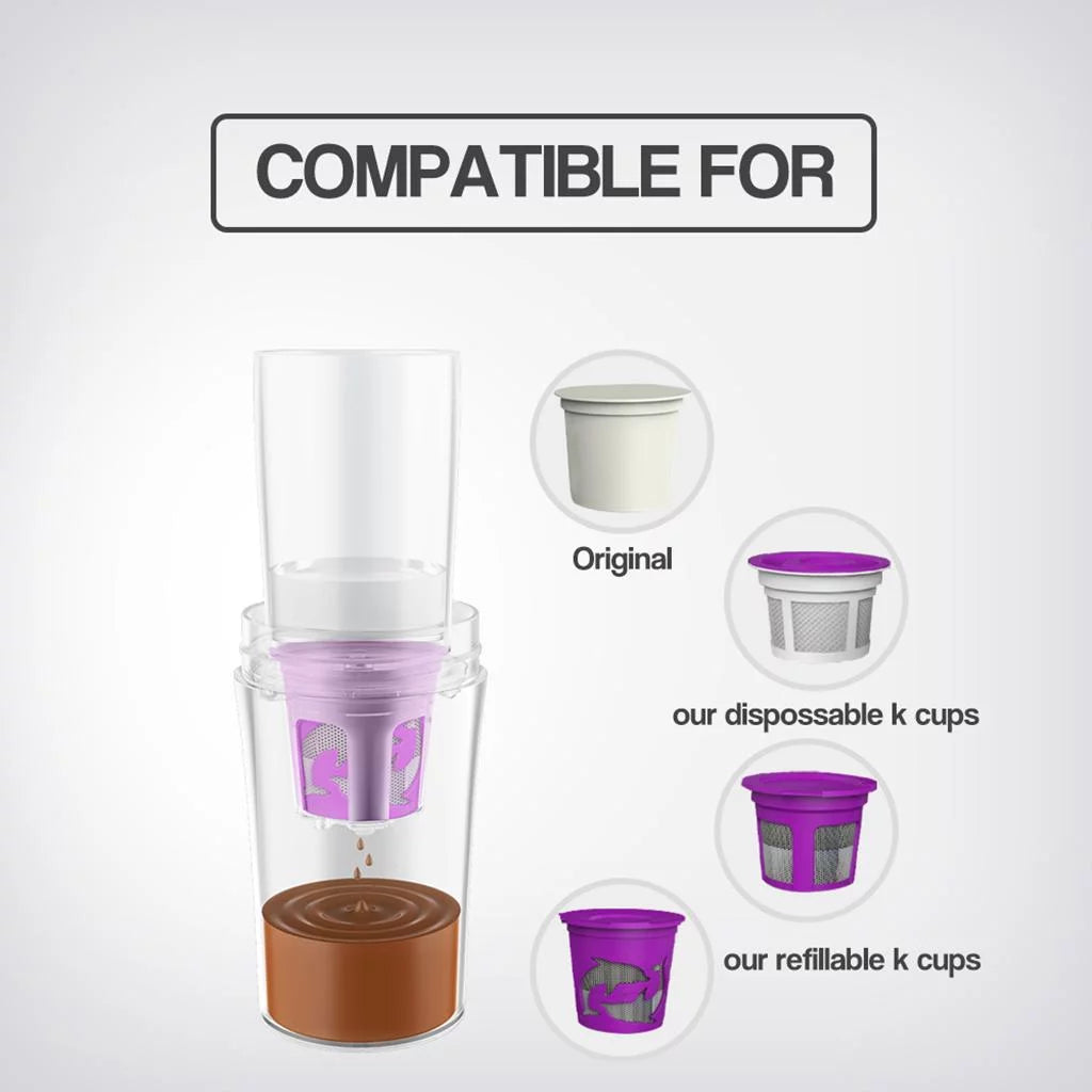 Portable Espresso Maker Single Serve Coffee Maker Travel Mug Black N903836