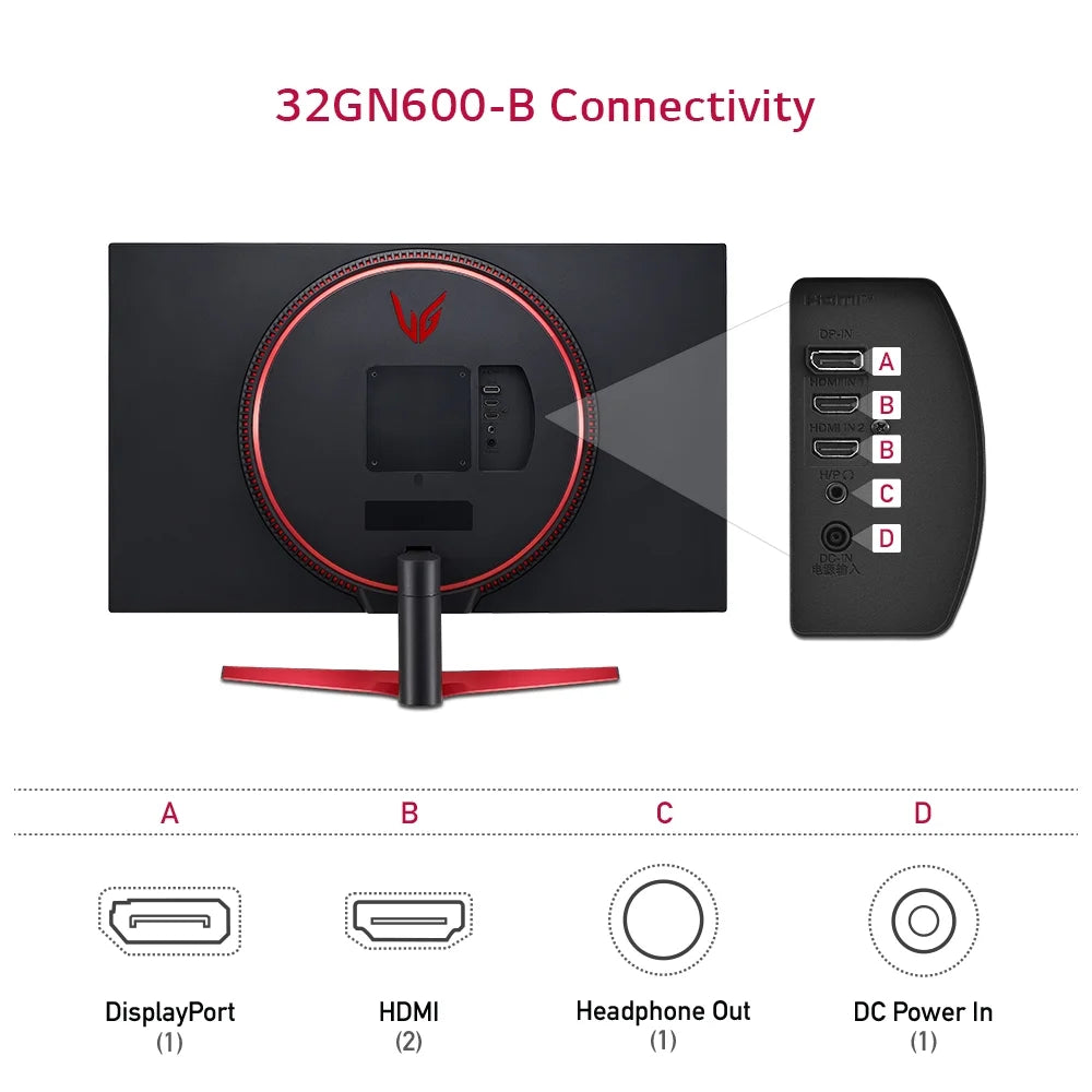 32 QHD 165Hz 1ms Gaming Monitor H163177