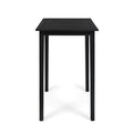 Acacia Wood Square Bar Table Dark Gray D84326