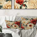Floral Printed Throw Pillow Q135237