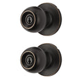 Oil-Rubbed Bronze Ball Locking Doorknobs Twin Pack R318