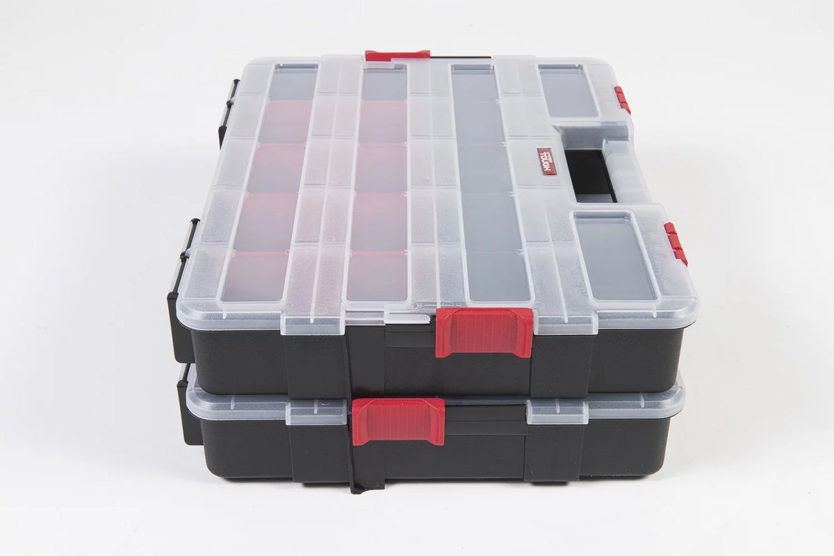 Plastic Heavy-Duty Interlocking Organizer 2-Pack S2350
